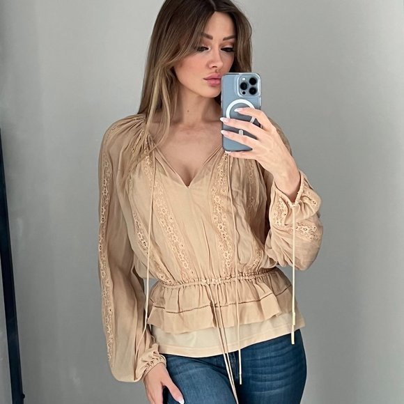 Beautiful Beige Zimmerman Blouse - Picture 1 of 5